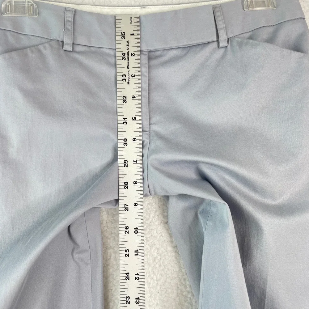 Express Editor Dress Pants Womens 4R Blue Gray Bootcut Mid Rise Work Trousers